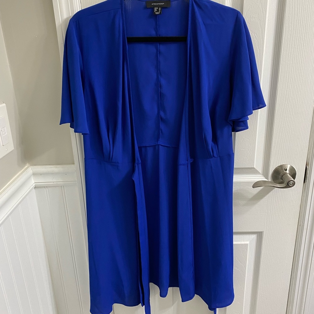 Royal Blue Wrap Around Dress